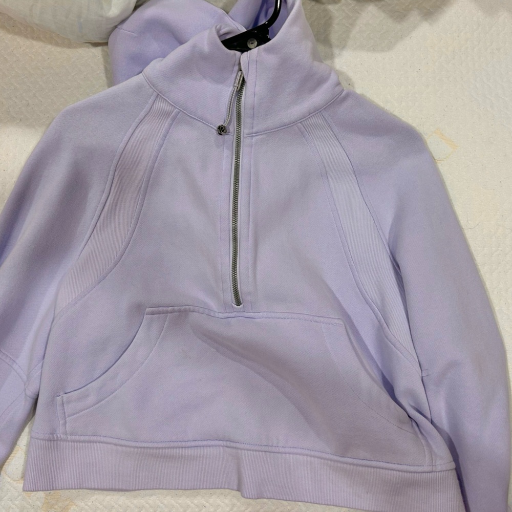 Purple half-zip Lululemon scuba!